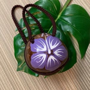Vintage (Style?) Hand Painted Coconut Purse